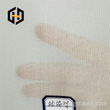 White soft polyester mesh fabric for shirt interlinings